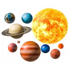 Детски стикери за стена за детска стая Sipo - Планети в Слънчевата система  -1